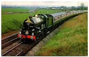 Postcard Steam Railway Locomotive 4-6-0 No. 6000 King George V - Picture 1 of 2