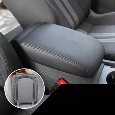 For Kia Forte 2019-24 Black leather Armrest Pad Cover Console Box Cushion Mat 1p Foto 1 de 3