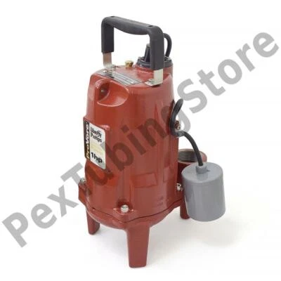 Bomba amoladora residencial automática con interruptor de flotador, cable de 25', 1 HP, 115V Foto 1 de 4