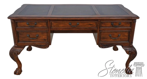 60864EC: SLIGH Ball & Claw Leather Top Office Desk Cover