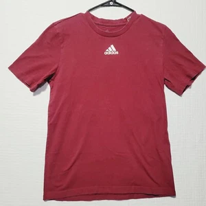 Adidas Baumwolle weinrot T-Shirt Erwachsene klein  - Bild 1 von 5