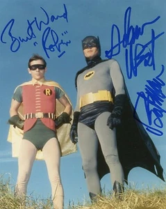 Batman and Robin Adam West Burt ward Signed 8x10 11x14 reprint Photo Signed - Picture 1 of 1