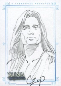 Xena Art & Images Sketch Card by John Czop Hercules - Picture 1 of 2