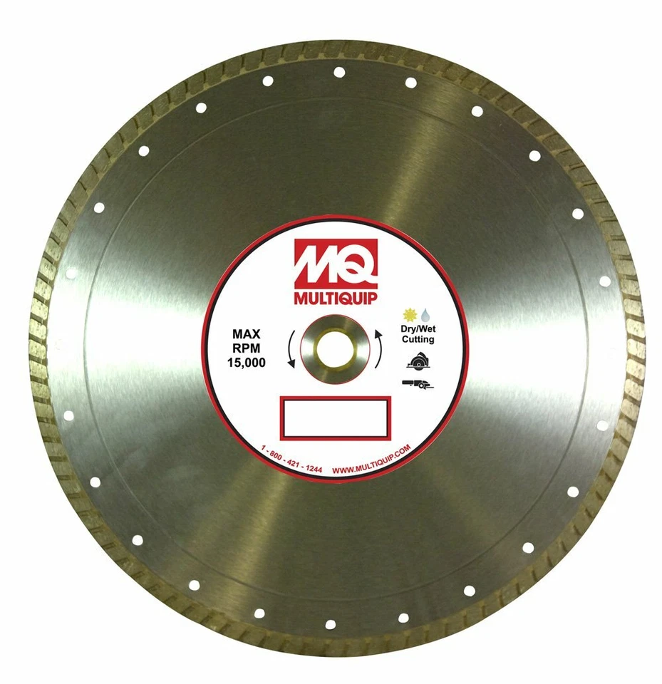 Multiquip 10GPTMP Estándar Turbo Llanta Hoja Diamante, 10" x 0.090", Paquete de 5 Foto 1 de 1