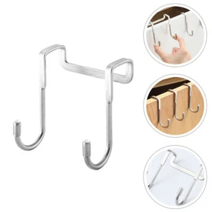 3 Pcs Bedside Cabinet Hook Hangers for Door over The Hanging Clothes - Picture 1 of 12