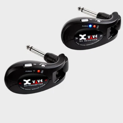 Xvive U2 Black Wireless Guitar System Rechargeable Guitar Transmitter & Receiver - Image 1 of 4