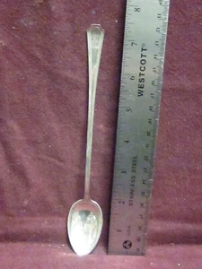 Sterling Durgin FAIRFAX ICED ICE TEA SPOON 7 1/2" 24 grams Monogram H - Picture 1 of 5