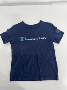 Champion, Boys Short Sleeve Athletic T Shirt, Blue, Size 5, NWOT - Picture 1 of 7