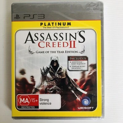 Assassins Creed II 2 Game Of The Year Edition *NEW (Sony PlayStation 3) PS3 Game - Image 1 of 3
