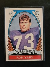 1972 Topps Football Card Ron Yary, AP, High Number, #265, EX+