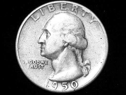 1950-S Washington Quarter --- Extra Fine +++ Cover