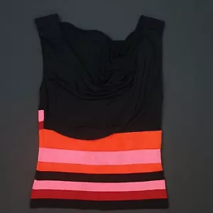 Camicetta Karen Millen donna top CONDIZIONI PERFETTE taglia 2 UK 6 rosa viscosa - Foto 1 di 9