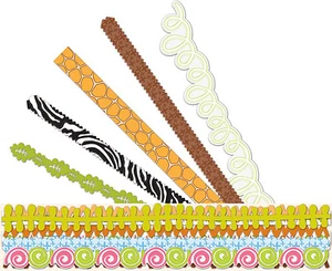 Border Sticker ON SAFARI 28p Scrapbook Zoo Animal Die Cut  BABY 12x1/2 K&Company - Picture 1 of 2