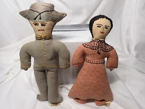 Vtg Hard to find pair Handcrafted Prairie Tales Dolls 1991 nice condition 11" - Picture 1 of 8