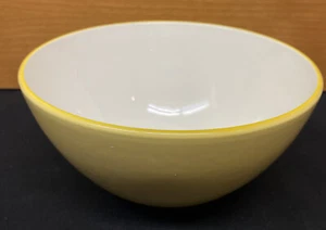Pagnossin Italy Martinique Yellow 6" Cereal Bowl White Center  Crate & Barrel - Picture 1 of 4