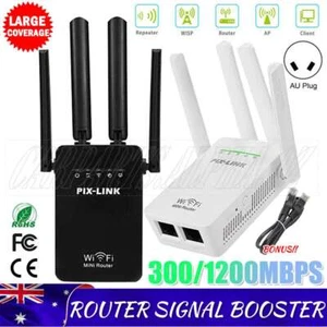 1200Mbps WiFi Range Extender Repeater Wireless Amplifier Router Signal Booster - Picture 1 of 16
