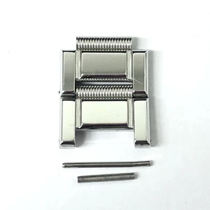 CORUM 2 Link Orlojury Men’s Watch Belt Band Bracelet Parts SS 16.35mm used Japan - Picture 1 of 9