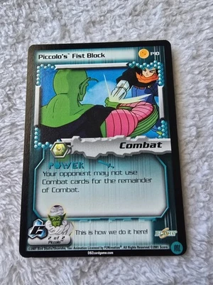 DBZ Dragon Ball Z Piccolo's Fist Block P10 CCG Limited Cell Saga MP Score - Image 1 of 4
