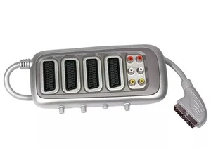 4 Way Switchable SCART Cable Lead Switch Converter with RCA Adapter - Picture 1 of 1