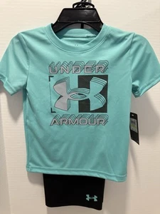 UnderArmour Size 4 Two Piece Shirt And Short Set - Picture 1 of 8