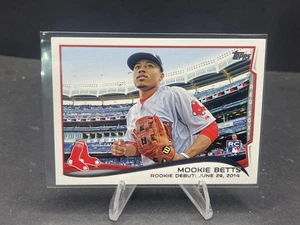 2014 MOOKIE BETTS TOPPS UPDATE BASEBALL DEBUT ROOKIE CARD #US301 RC HOT - Picture 1 of 2