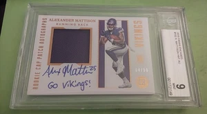 2019 Alexander Mattison Panini Encased RPA RC GU Patch AUTO #102 BGS 9 MINT 4/50 - Bild 1 von 1