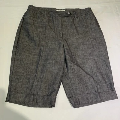 Pantalones cortos grises Dressbarn para mujer talla 10 30” cintura 11” entrepierna 22” largo Foto 1 de 4