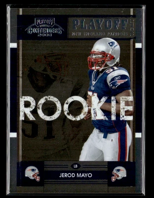 Jerod Mayo 2008 Contenders Playoff Ticket RC 42/99 - Image 1 of 2