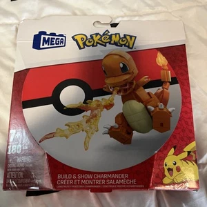 MEGA Pokémon Building Toys Set Build & Show Charmander 180 Pieces 4” Tall NEW - Picture 1 of 2