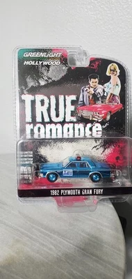 Greenlight Chase 1982 Plymouth Gran Fury Blue Chrome  - Image 1 of 4