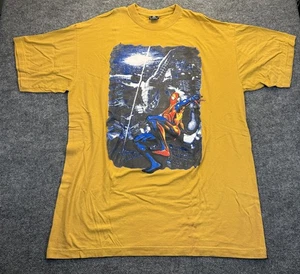 Vintage Spider-Man Grafik T-Shirt 5XL Anabil Hergestellt in den USA 100% Baumwolle Gelb - Bild 1 von 10