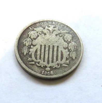 1866 UNITED STATES OF AMERICA 5 CENT PIECE - Image 1 of 2