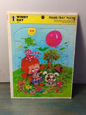 Rompecabezas Bandeja Windy Day Rainbow Works 1974 Edades EE. UU. 3-7 Perro Gato Insecto 75909-4 De Colección Foto 1 de 4
