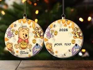 Custom Classic Pooh Ornament, Pooh and Friends Ornament, Pooh Baby Ornament - Picture 1 of 9
