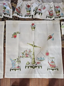 Cortinas de fibra de vidrio modernas de mediados de siglo años 60 nuevas vintage  - Imagen 1 de 19