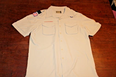 Camisa para hombre Boy Scouts of America BSA bronceada grande ventilada poli microfibra parche cosido Foto 1 de 4