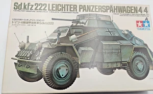 Vtg. Tamiya 1/35 Sd.kfz 222 Leichter Panzersphwagen 4x4 #3551 Complete - Picture 1 of 11