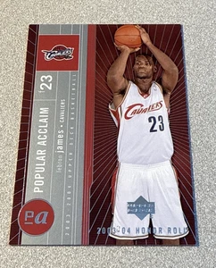 2003-04 Upper Deck Honor Roll Popular Acclaim #PA7 LeBron James Cavaliers - Picture 1 of 4