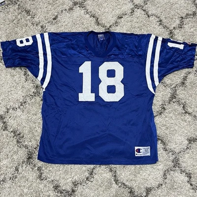 Camiseta Peyton Manning Home Champion #18 Talla 52 Auténtica Indianapolis Colts XXL Foto 1 de 4