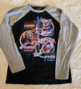 Five Nights At Freddy's Jungen Langarm T-Shirt Rahlan Baseball Größe L Fr Shp - Bild 1 von 6