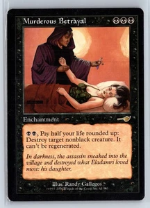 (2x) MURDEROUS BETRAYAL – MTG Magic the Gathering Card – Nemesis – Rare - Picture 1 of 6