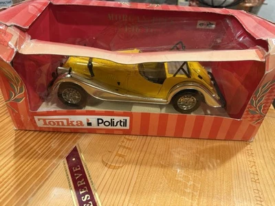 Tonka Polistil 1:16 Scale Morgan Plus 8 Yellow Diecast Car NIB Made In Italy - Image 1 of 3