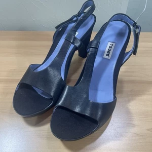 TSUBO Women’s Black 3 In Heels Hook & Loop Closure Sz 10 - Picture 1 of 7