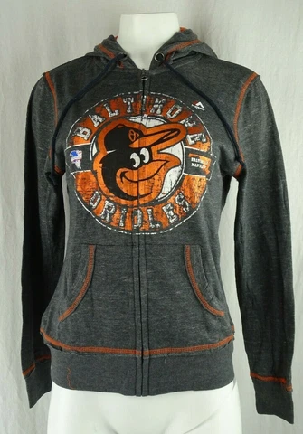 Baltimore Orioles MLB Majestic Women's Full-Zip Hoodie Cover