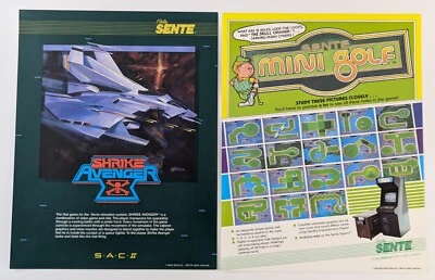 Bally Sente Original Flyers Shrike Avenger 1984 & Mini Golf 1985 - Image 1 of 4