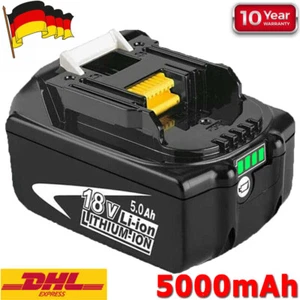 BL1850B Batería de repuesto para Makita 18V 5,0AH Li-Ion BL1850 197280-8 con LED - Imagen 1 de 12
