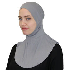 Modefa Islamic Turkish Ninja Easy Instant Muslim Hijab Underscarf Gray