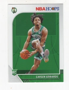 2019-20 PANINI NBA HOOPS BASKETBALL ROOKIE CARSEN EDWARDS BOSTON CELTICS #227 - Picture 1 of 9
