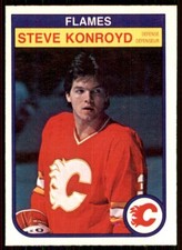 1982-83 O-Pee-Chee Steve Konroyd Rookie Calgary Flames #48