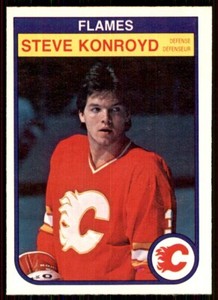 1982-83 O-Pee-Chee Steve Konroyd Rookie Calgary Flames #48
